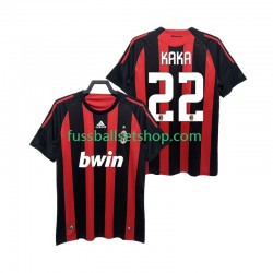 Günstige Fußball Trikotsatz AC Mailand KAKA 22 2009 Retro Herren Heimtrikot 2008 Kurzarm