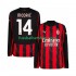 Günstige Fußball Trikotsatz AC Mailand Modrić Luca 14 Herren Heimtrikot 2025-2026 Langarm