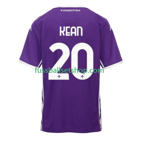 Günstige Fußball Trikotsatz AC Florenz Kean 20 Herren Heimtrikot 2025-2026 Kurzarm