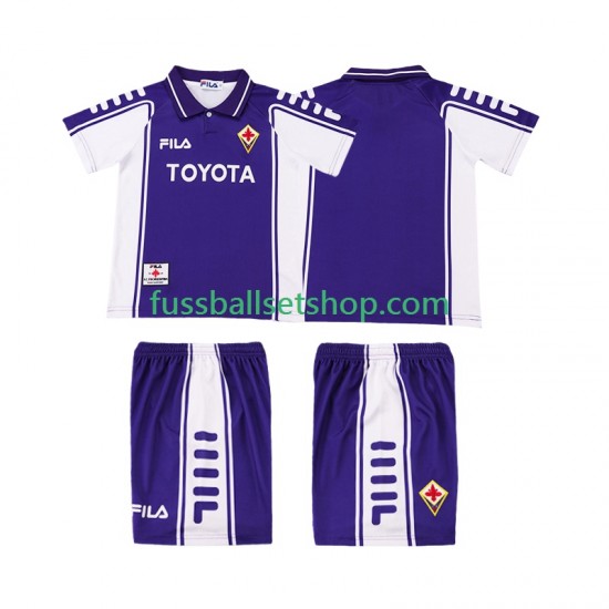 Günstige Fußball Trikotsatz AC Florenz 2000 Retro Kinder Heimtrikot 1999 Kurzarm