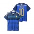 Günstige Fußball Trikotsatz Argentinien Lionel Messi 10 2014 Retro Herren Auswärtstrikot Kurzarm