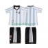 Günstige Fußball Trikotsatz Argentinien Retro Kinder Heimtrikot 1998 Kurzarm