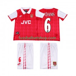 Günstige Fußball Trikotsatz Arsenal ADAMS 6 1996 Retro Kinder Heimtrikot 1994 Kurzarm
