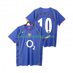 Günstige Fußball Trikotsatz Arsenal BERGKAMP 10 2004 2005 Retro Herren Auswärtstrikot Kurzarm