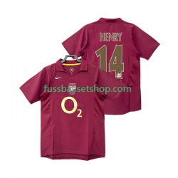 Günstige Fußball Trikotsatz Arsenal Henry 14 2005 Retro Herren Heimtrikot 2006 Kurzarm