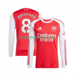Günstige Fußball Trikotsatz Arsenal Martin Odegaard 8 Herren Heimtrikot 2025-2026 Langarm