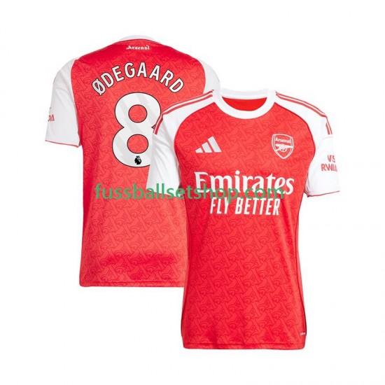 Günstige Fußball Trikotsatz Arsenal Martin Odegaard 8 Herren Heimtrikot 2025-2026 Kurzarm