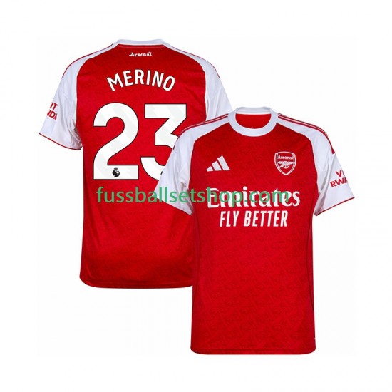 Günstige Fußball Trikotsatz Arsenal Merino 23 Herren Heimtrikot 2025-2026 Kurzarm