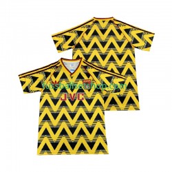 Günstige Fußball Trikotsatz Arsenal 1991 1993 Retro Herren Auswärtstrikot Kurzarm