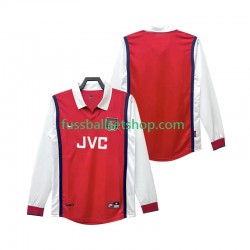 Günstige Fußball Trikotsatz Arsenal Retro Herren Heimtrikot 1998 1999 Langarm