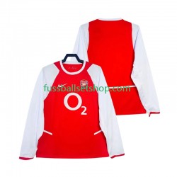 Günstige Fußball Trikotsatz Arsenal 2003 Retro Herren Heimtrikot 2002 Langarm