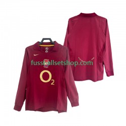 Günstige Fußball Trikotsatz Arsenal 2005 Retro Herren Heimtrikot 2006 Langarm