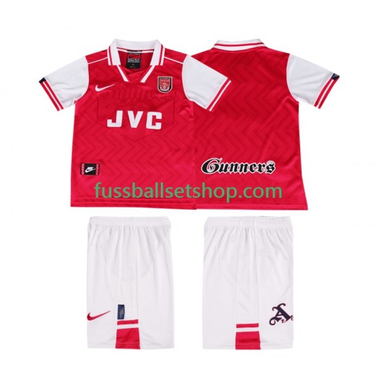Günstige Fußball Trikotsatz Arsenal 1996 1997 Retro Kinder Heimtrikot Kurzarm