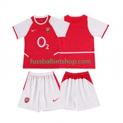 Günstige Fußball Trikotsatz Arsenal 2003 Retro Kinder Heimtrikot 2002 Kurzarm