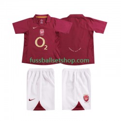 Günstige Fußball Trikotsatz Arsenal 2005 Retro Kinder Heimtrikot 2006 Kurzarm