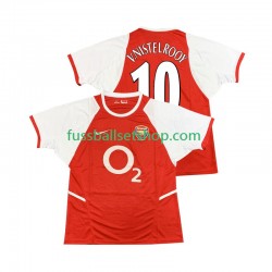 Günstige Fußball Trikotsatz Arsenal Ruud van Nistelrooy 10 2003 Retro Herren Heimtrikot 2002 Kurzarm