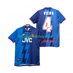 Günstige Fußball Trikotsatz Arsenal VIEIRA 4 1995 1996 Retro Herren Auswärtstrikot Kurzarm