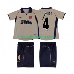 Günstige Fußball Trikotsatz Arsenal VIEIRA 4 2001 Retro Kinder Auswärtstrikot 2002 Kurzarm