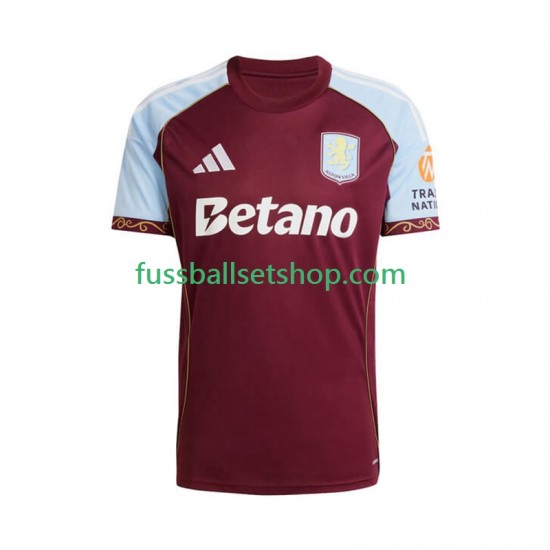 Günstige Fußball Trikotsatz Aston Villa Herren Heimtrikot 2025-2026 Kurzarm
