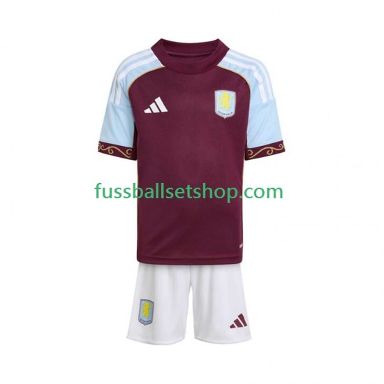 Günstige Fußball Trikotsatz Aston Villa Kinder Heimtrikot 2025-2026 Kurzarm
