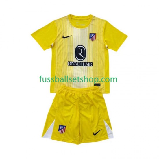 Günstige Fußball Trikotsatz Atlético Madrid Torwart Kinder Heimtrikot 2025-2026 Kurzarm