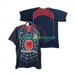 Günstige Fußball Trikotsatz Atlético Madrid 2004 2005 Retro Herren Auswärtstrikot Kurzarm