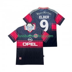 Günstige Fußball Trikotsatz FC Bayern München Elber 9 1997 Retro Herren Heimtrikot 1999 Kurzarm