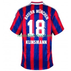 Günstige Fußball Trikotsatz FC Bayern München Klinsmann 18 1995 1997 Retro Herren Heimtrikot Kurzarm
