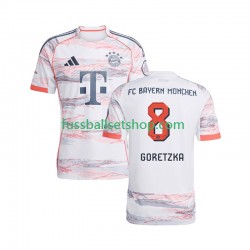 Günstige Fußball Trikotsatz FC Bayern München Leon Goretzka 8 Herren Auswärtstrikot 2025-2026 Kurzarm