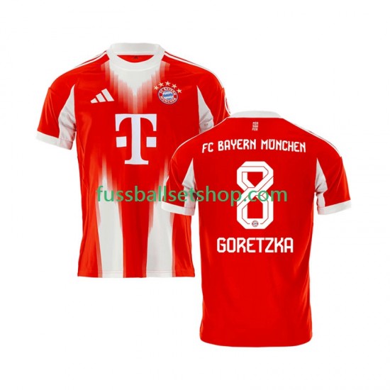 Günstige Fußball Trikotsatz FC Bayern München Leon Goretzka 8 Herren Heimtrikot 2025-2026 Kurzarm