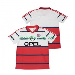 Günstige Fußball Trikotsatz FC Bayern München Retro Herren Auswärtstrikot 1998 1999 Kurzarm