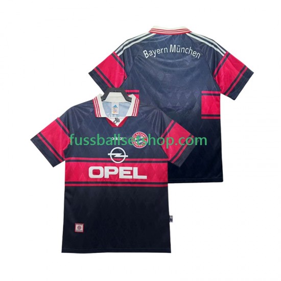 Günstige Fußball Trikotsatz FC Bayern München 1997 Retro Herren Heimtrikot 1999 Kurzarm