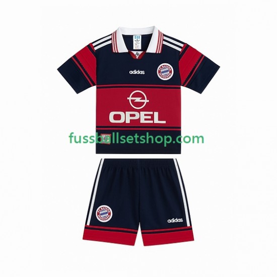 Günstige Fußball Trikotsatz FC Bayern München 1997 Retro Kinder Heimtrikot 1999 Kurzarm