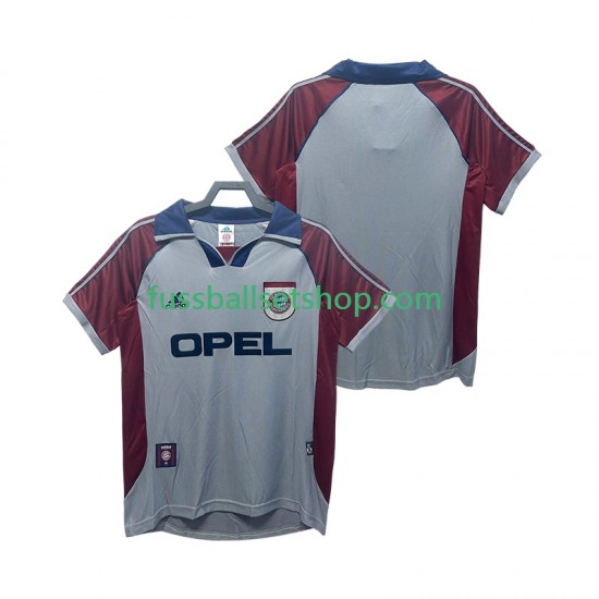 Günstige Fußball Trikotsatz FC Bayern München Retro Herren Ausweichtrikot 1998 1999 Kurzarm