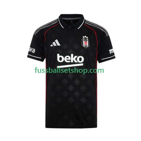 Günstige Fußball Trikotsatz Besiktas Herren Ausweichtrikot 2025-2026 Kurzarm