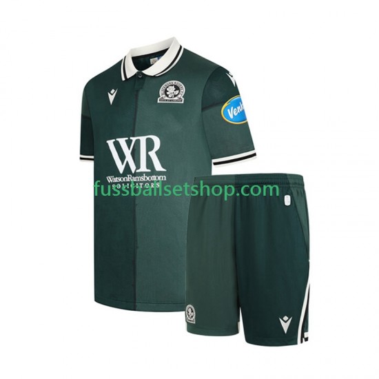 Günstige Fußball Trikotsatz Blackburn Rovers Kinder Ausweichtrikot 2025-2026 Kurzarm