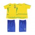 Günstige Fußball Trikotsatz Brasilien Retro Kinder Heimtrikot 2002 Kurzarm
