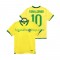 Günstige Fußball Trikotsatz Brasilien RONALDINHO 10 Retro Herren Heimtrikot 2006 Kurzarm