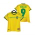 Günstige Fußball Trikotsatz Brasilien RONALDO 9 Retro Herren Heimtrikot 1998 Kurzarm
