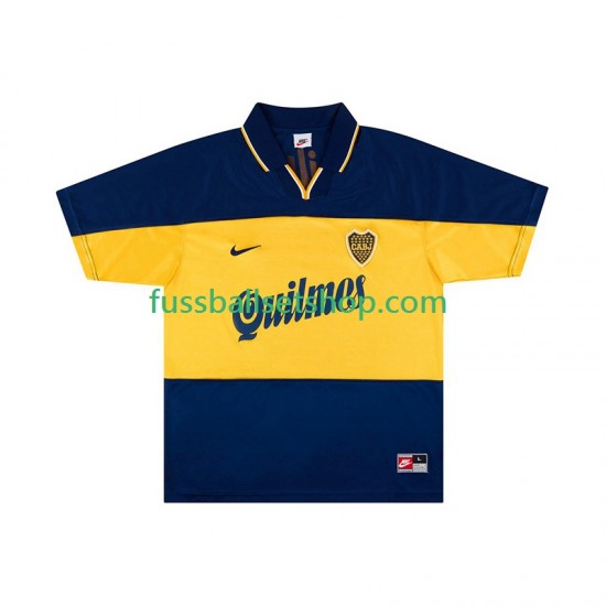 Günstige Fußball Trikotsatz Boca Juniors 2000 Retro Herren Heimtrikot 1999 Kurzarm