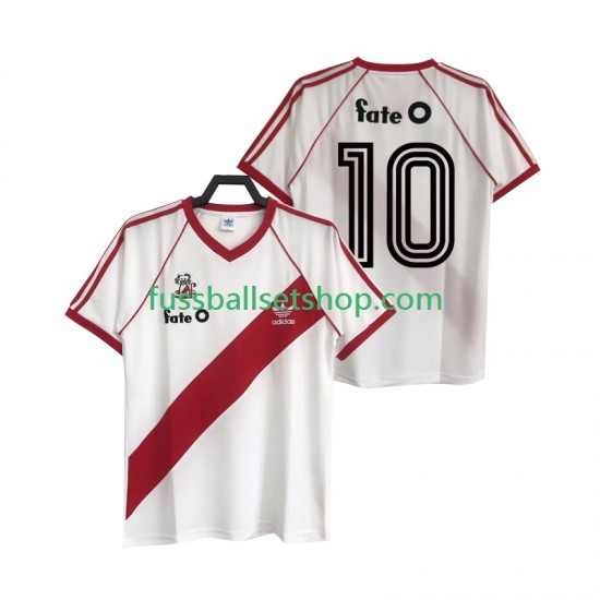 Günstige Fußball Trikotsatz River Plate 10 1986 Retro Herren Heimtrikot Kurzarm