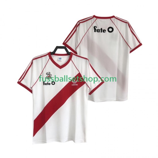 Günstige Fußball Trikotsatz River Plate 1986 Retro Herren Heimtrikot Kurzarm