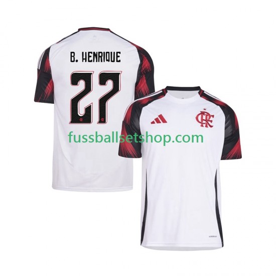 Günstige Fußball Trikotsatz CR Flamengo Bruno Henrique 27 Herren Auswärtstrikot 2025-2026 Kurzarm