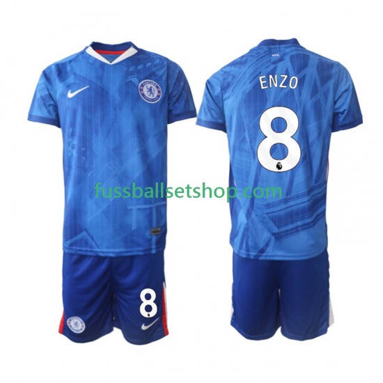 Günstige Fußball Trikotsatz Chelsea Enzo Fernandez 8 Kinder Heimtrikot 2025-2026 Kurzarm