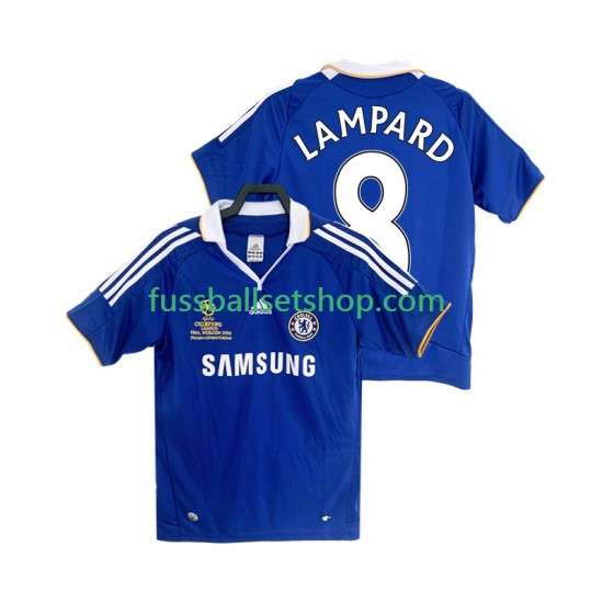 Günstige Fußball Trikotsatz Chelsea LAMPARD 8 2007 Retro Herren Heimtrikot 2008 Kurzarm