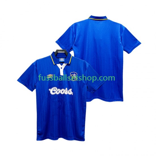 Günstige Fußball Trikotsatz Chelsea 1995 1997 Retro Herren Heimtrikot Kurzarm