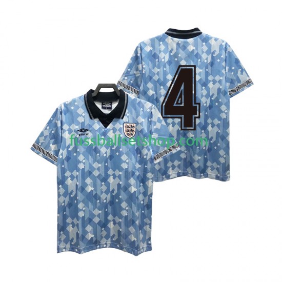 Günstige Fußball Trikotsatz England 4 1990 Retro Herren Ausweichtrikot Kurzarm