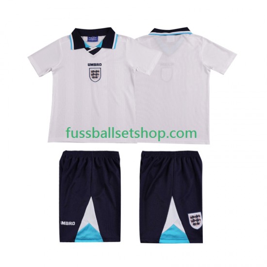 Günstige Fußball Trikotsatz England 1996 Retro Kinder Heimtrikot Kurzarm
