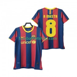 Günstige Fußball Trikotsatz FC Barcelona A INIESTA 8 Retro Herren Heimtrikot 2011 2010 Kurzarm