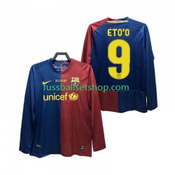 Günstige Fußball Trikotsatz FC Barcelona ETO O 9 Champions League 2009 Retro Herren Heimtrikot 2008 Langarm